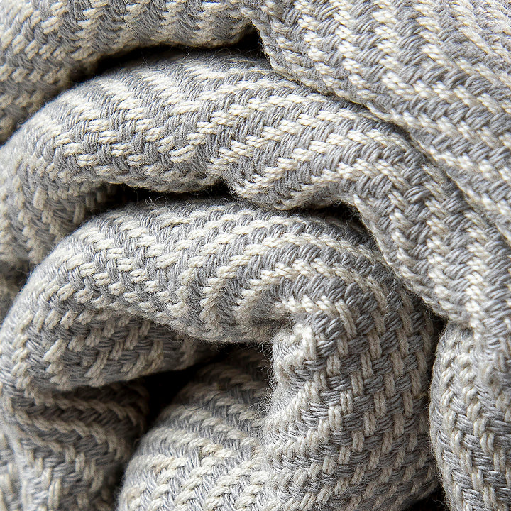 Baumwollhandtuch und Handtuch Portokala IX - silberblaues Set