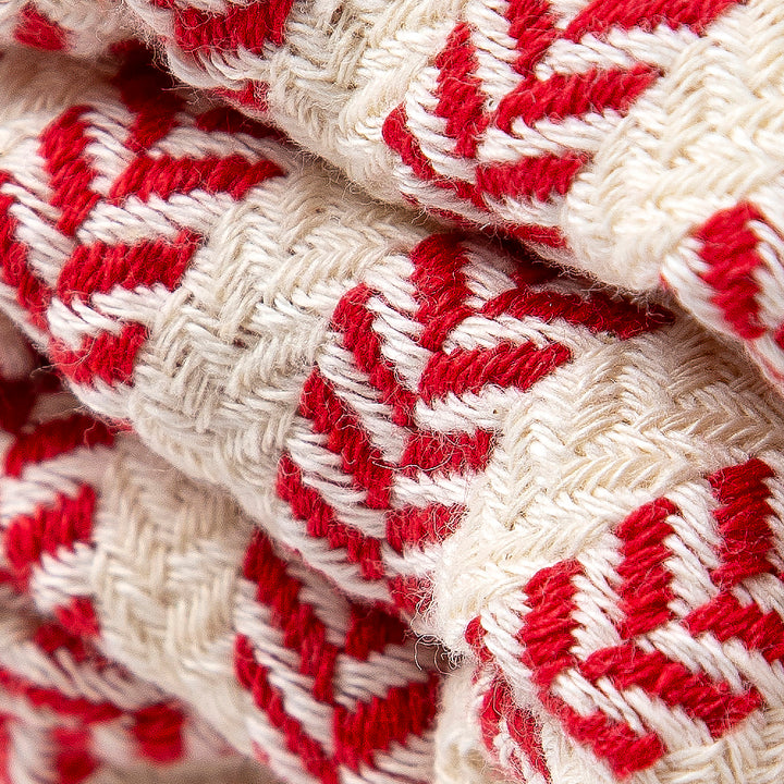 Baumwollhandtuch und Handtuch Portokala IV - rotes Set