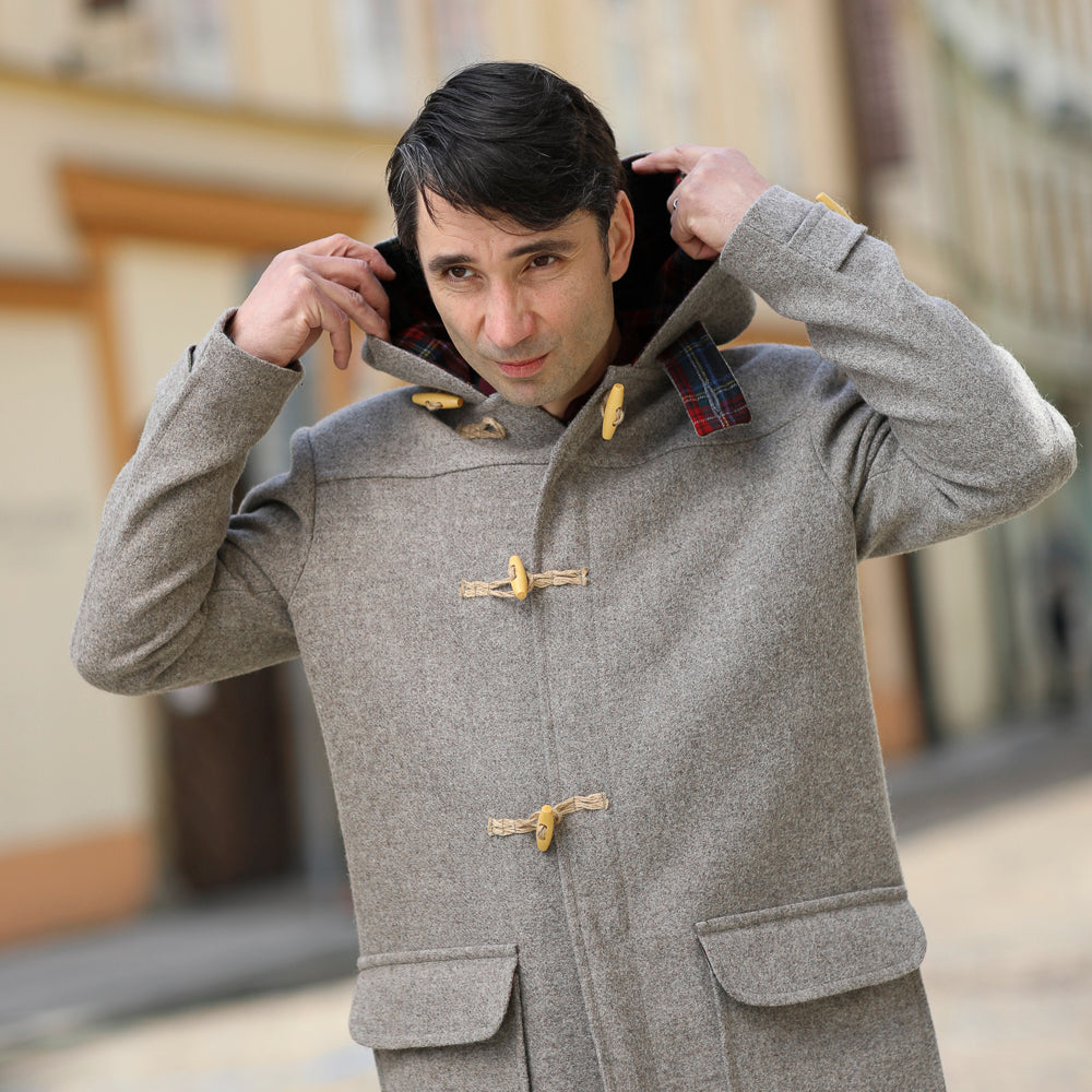 grey wool coat