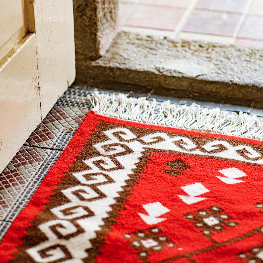 Handmade wool kelim