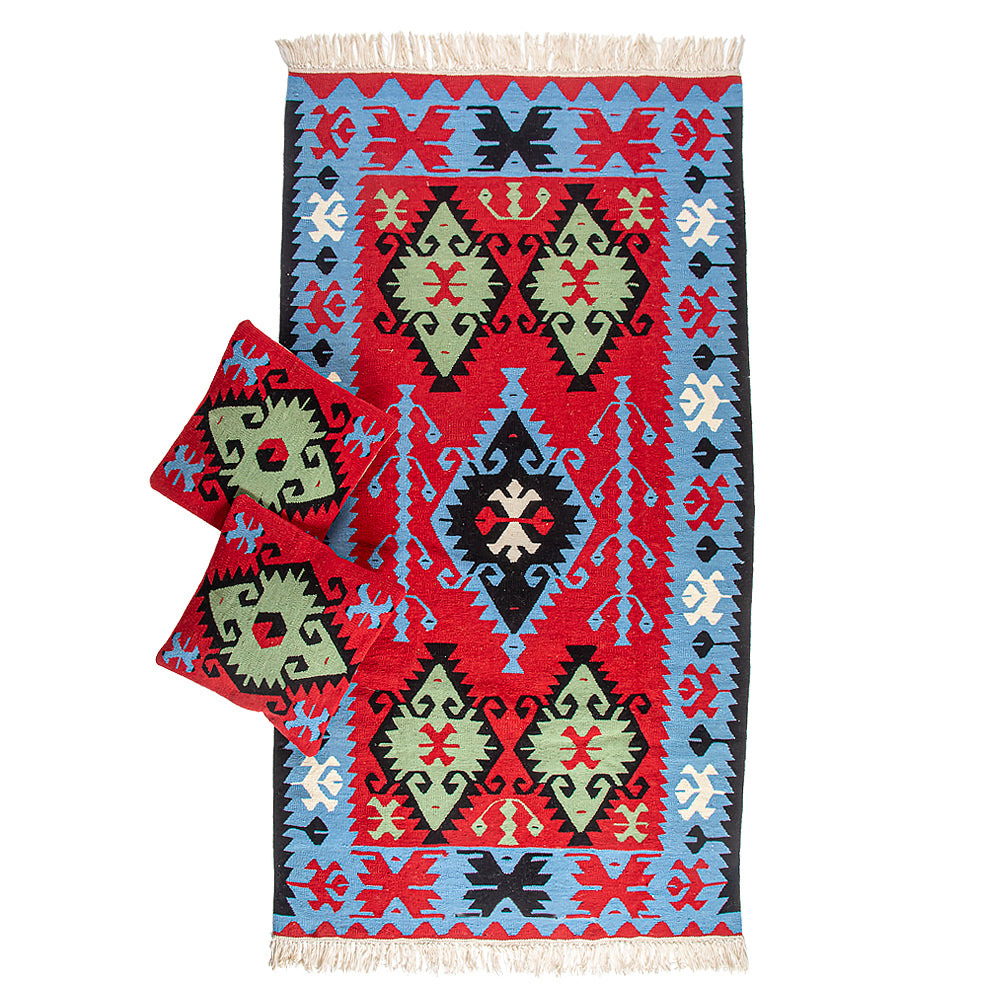 Woll-Kilim "Kessel"