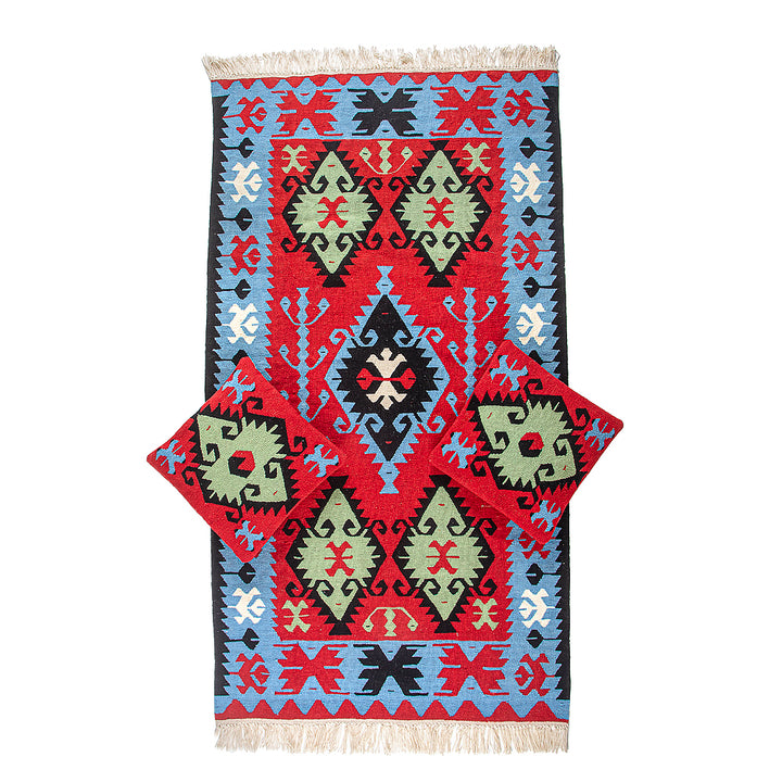 Woll-Kilim "Kessel"
