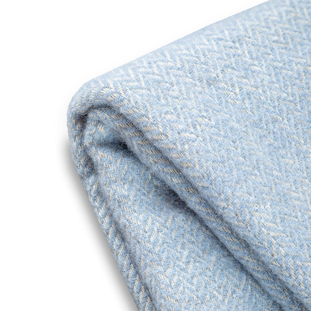 Wolldecke Elma VI - eisblau