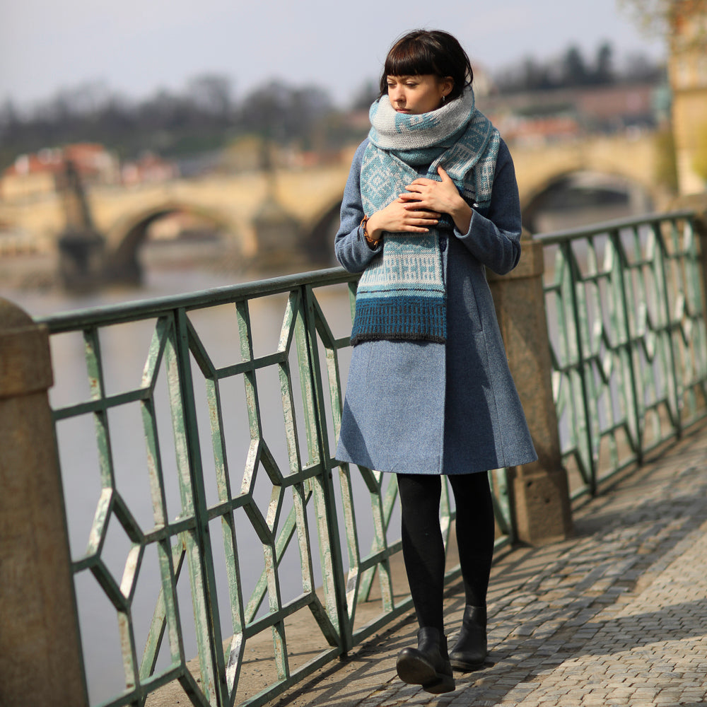 wool coat and scarf balkanova