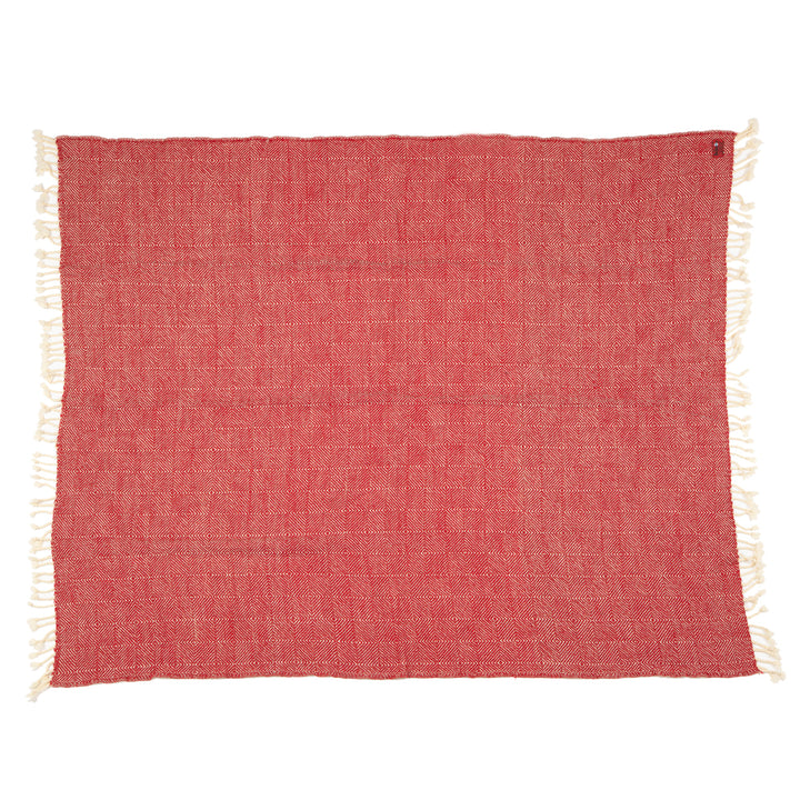 Vlněná deka Kostadina merino - červená-Balkanova