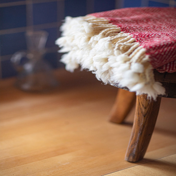 Vlněná deka Kostadina merino - červená-Balkanova