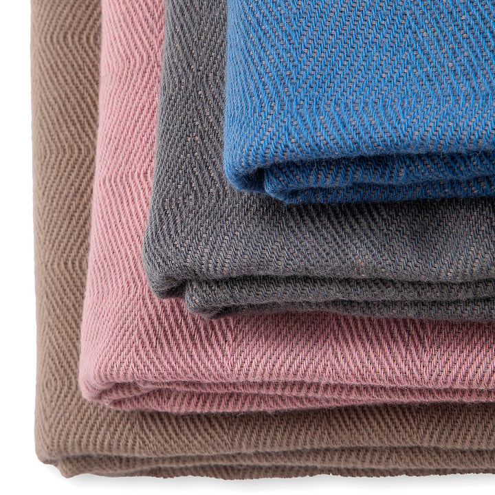 Wolldecke Kostadina Merino - blau