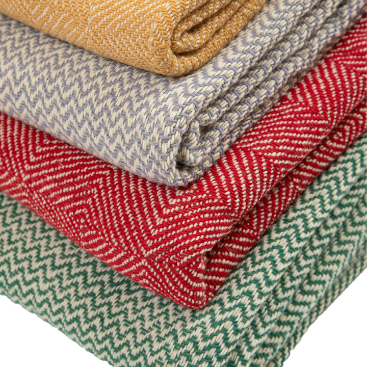 Vlněná deka Kostadina merino - červená-Balkanova