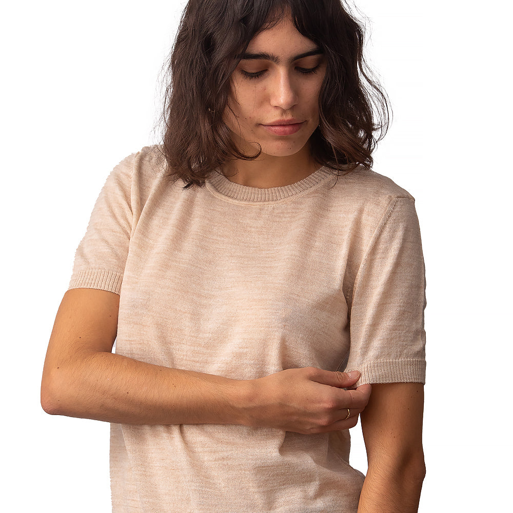 Ανδρικό πουκάμισο από μαλλί merino II - λευκό