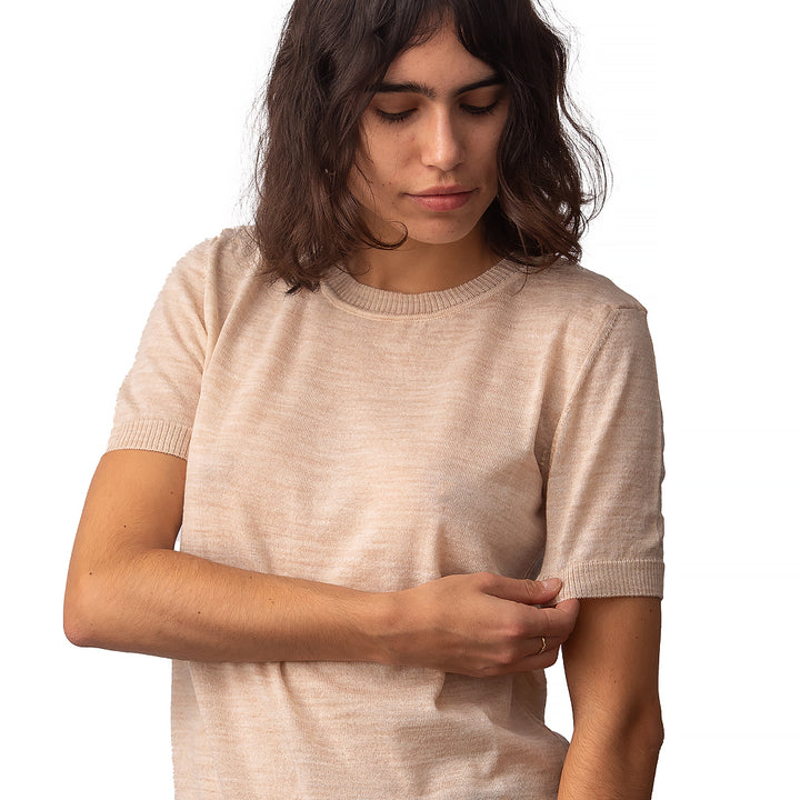 Ανδρικό πουκάμισο από μαλλί merino II - λευκό