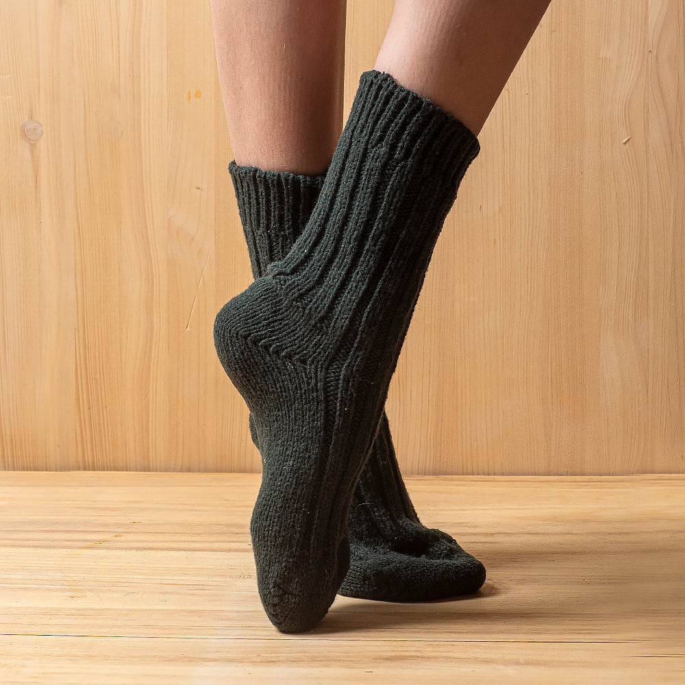 Set mit 4 Paar dicken Wollsocken aus 100% Merinowolle