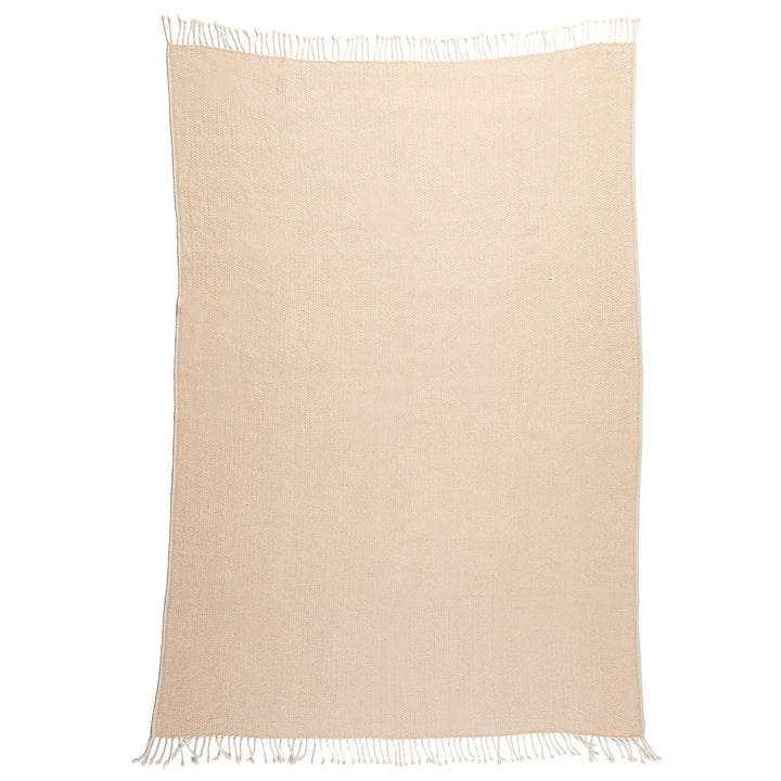 Marina Merino Wool Blanket – Beige, Extra Soft-Balkanova