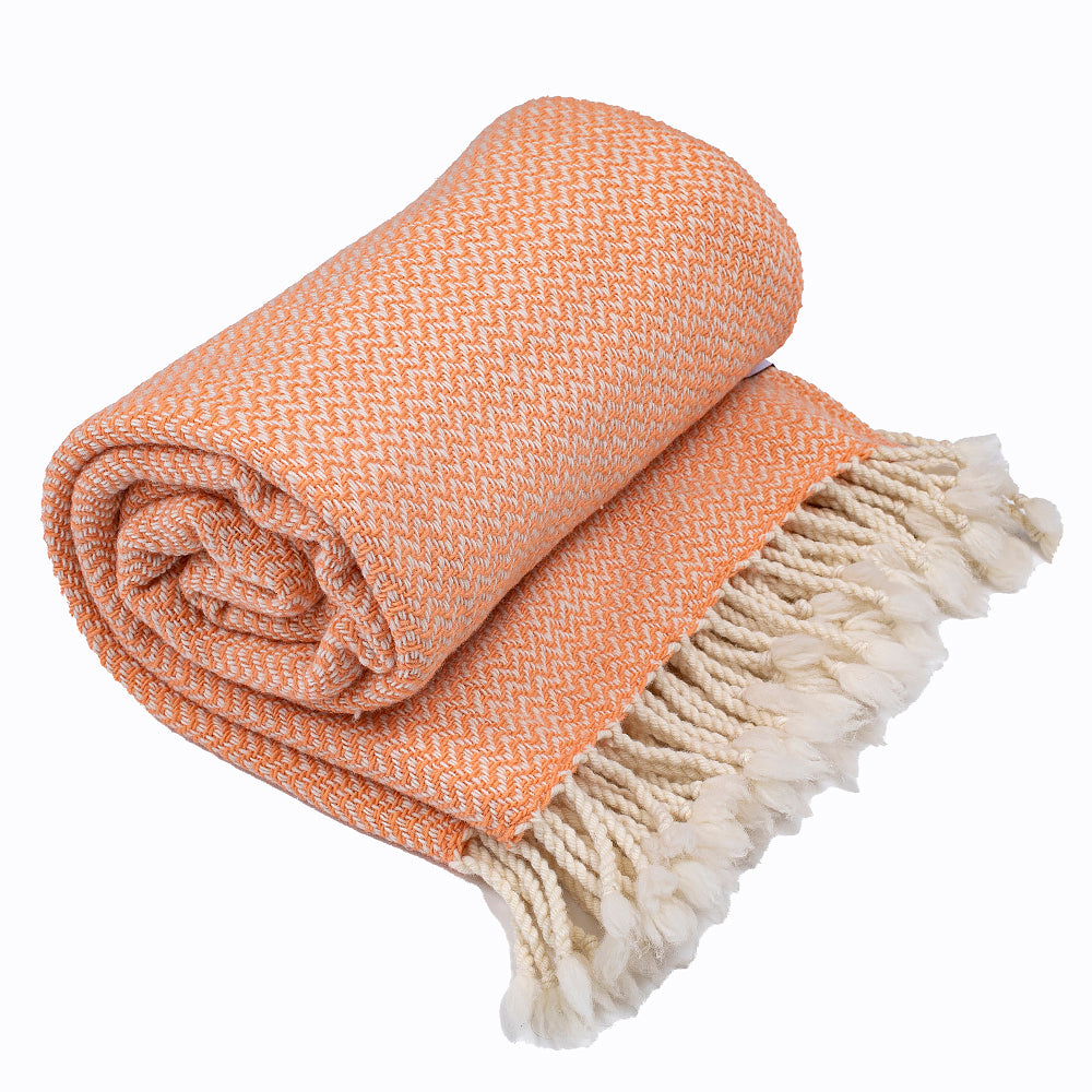 Wolldecke Marina Merino - apricot