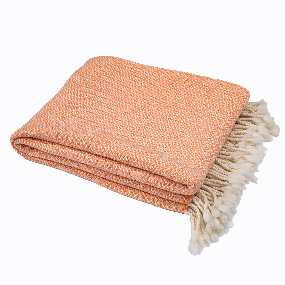 Wolldecke Marina Merino - apricot
