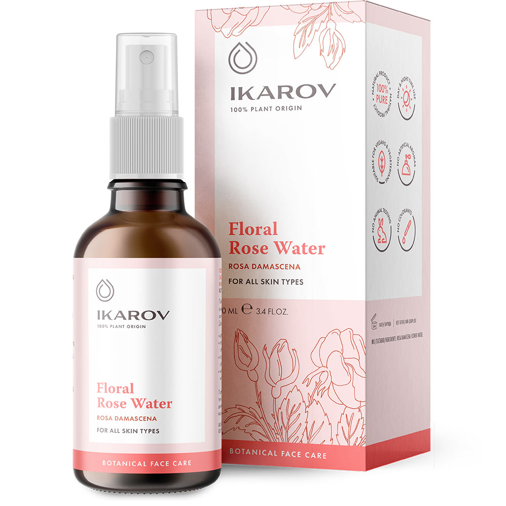 Original rose water from organic Bulgarian rose Rosa Damascena-Balkanova
