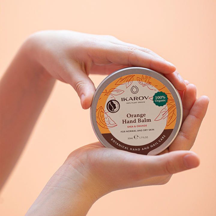 Natürlicher Handbalsam mit Orangenextrakt