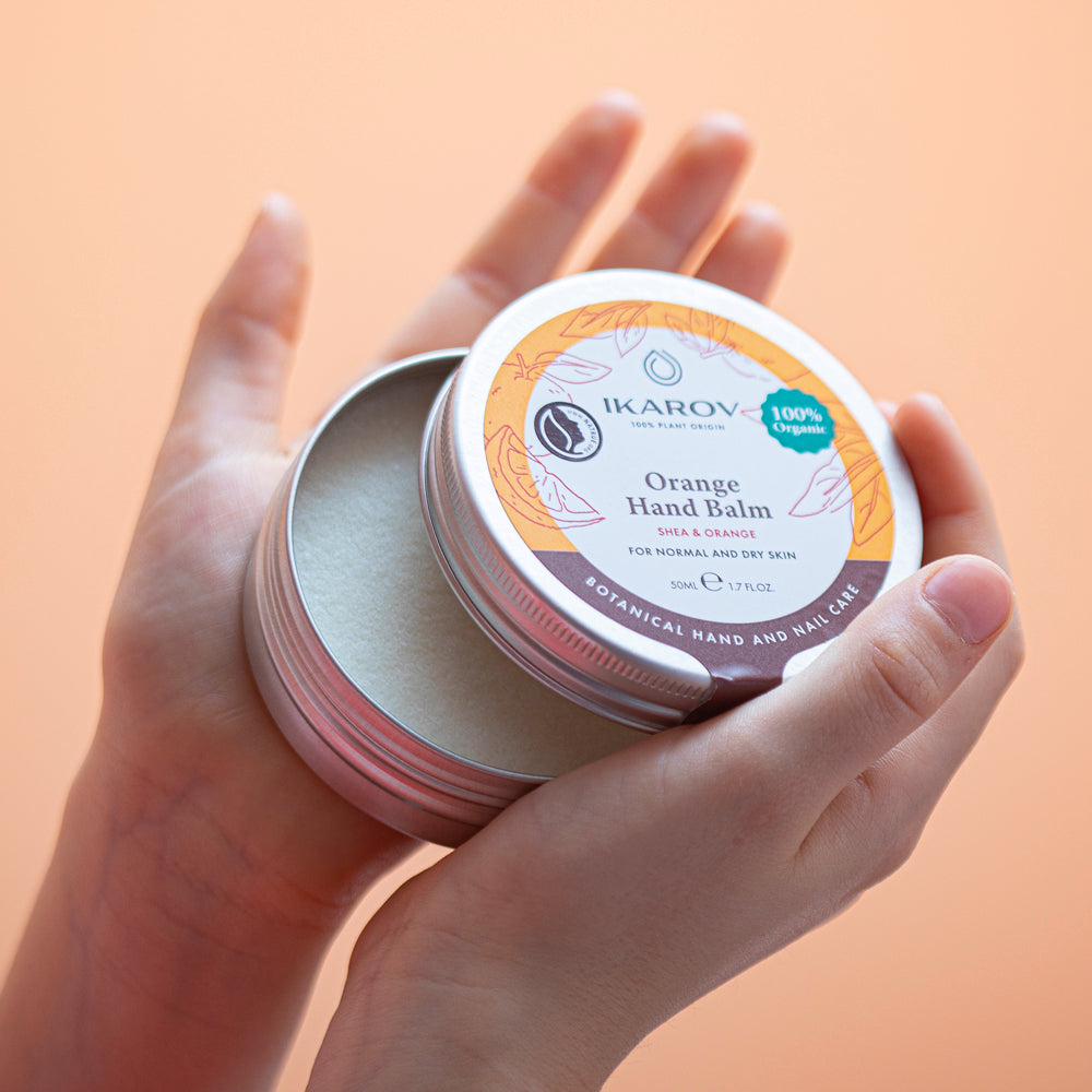 Natürlicher Handbalsam mit Orangenextrakt