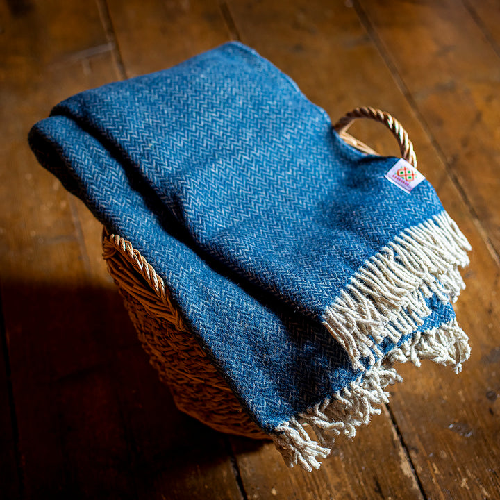 Wolldecke Elma IV - marineblau
