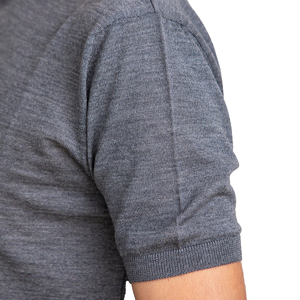 Men's merino wool shirt III - anthracite-Balkanova
