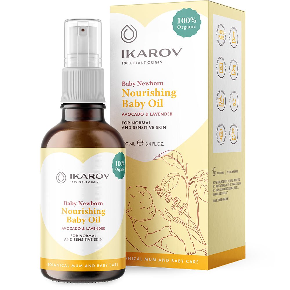 Natural baby nourishing oil with avocado and lavender-Balkanova