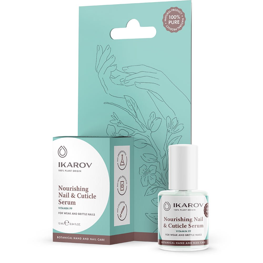 Natural nourishing serum for weak and brittle nails and cuticles with vitamin PP-Balkanova