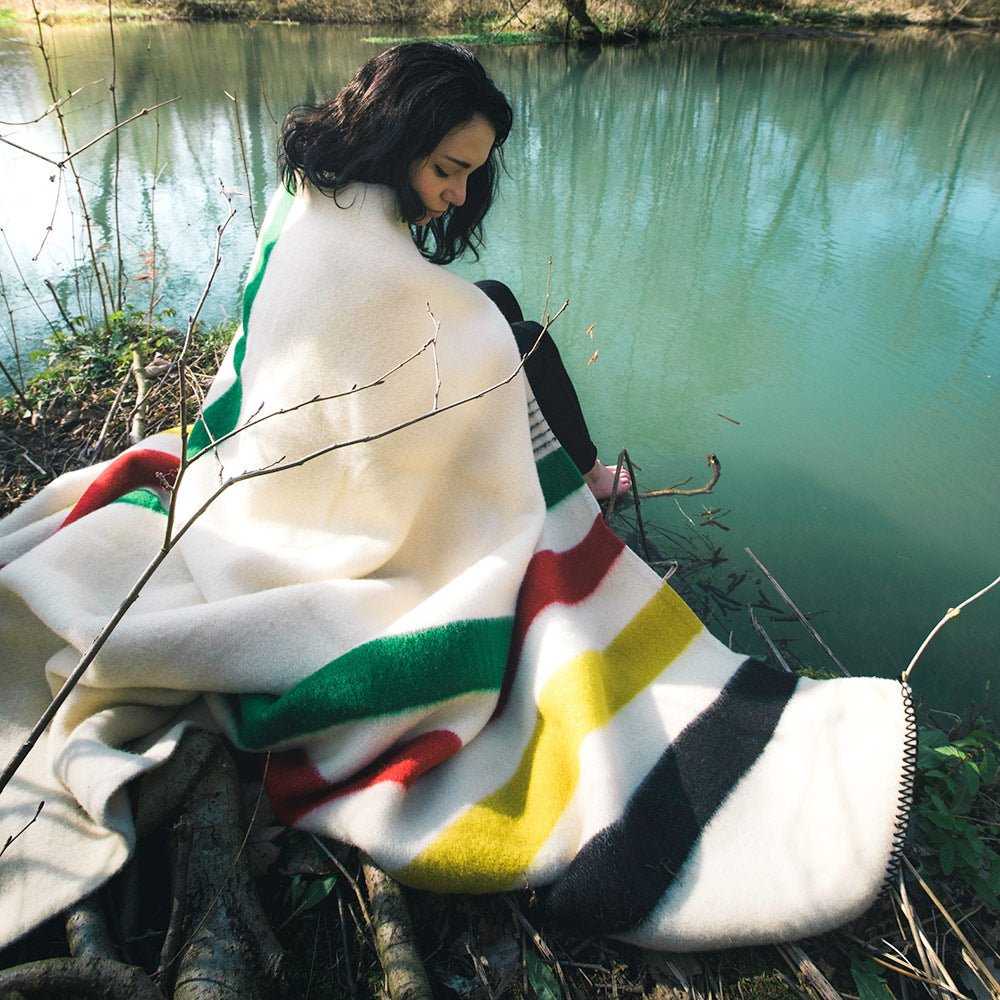 Thick wool blanket Rainbow I - rainbow LONG