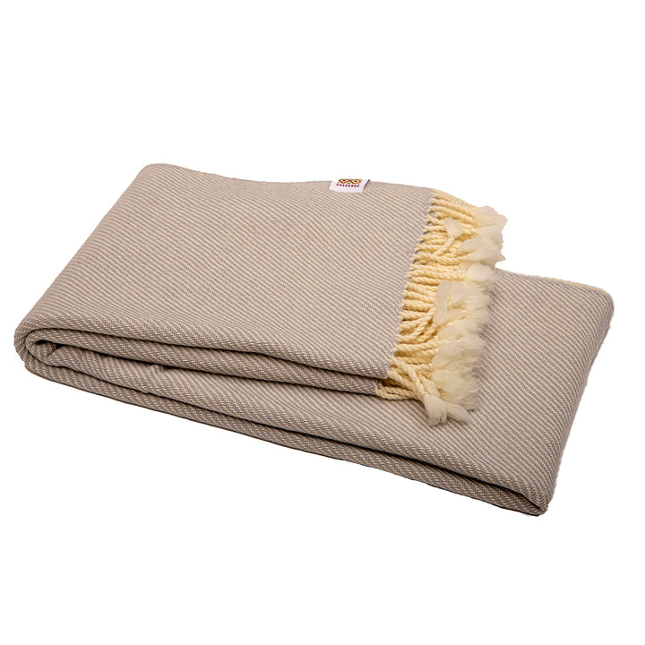 Wolldecke Perelika Merino - hellgrau, EXTRA BLACK