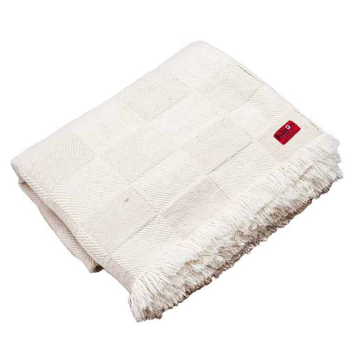 Wolldecke Rodopa Merino weiß ungefärbt