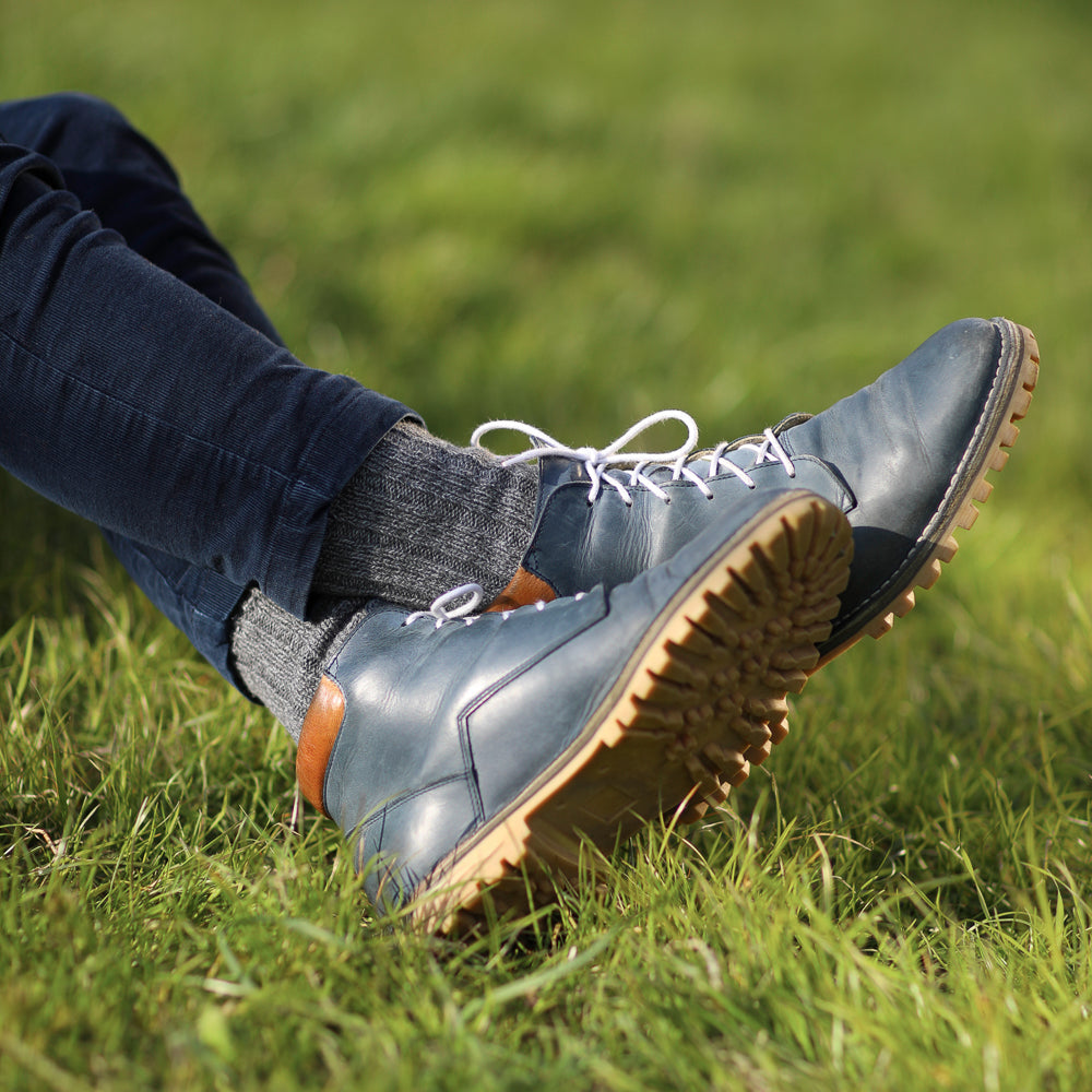 dark grey wool socks
