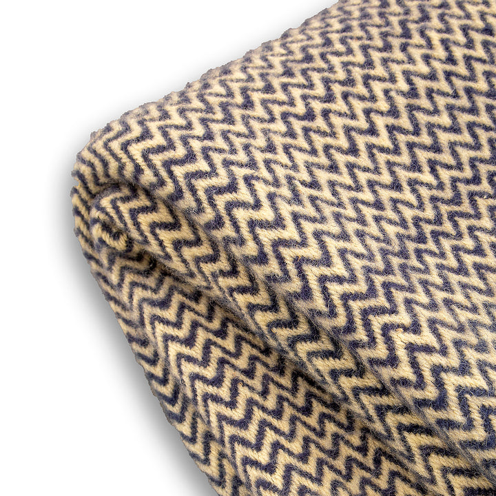 Woolen bedspread Karandila XI blue, EXTRA LARGE