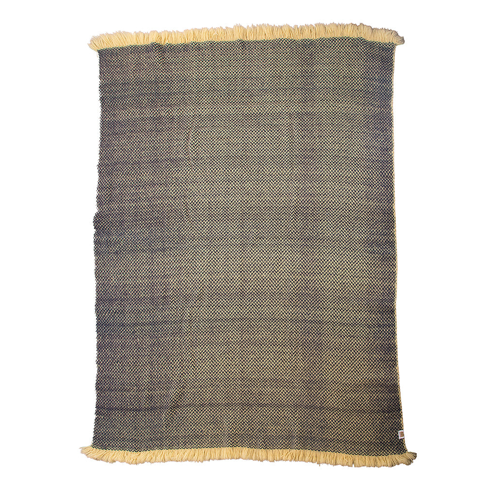 Woolen bedspread Karandila XI blue, EXTRA LARGE