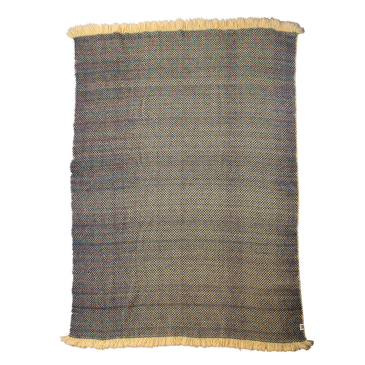 Woolen bedspread Karandila XI blue, EXTRA LARGE