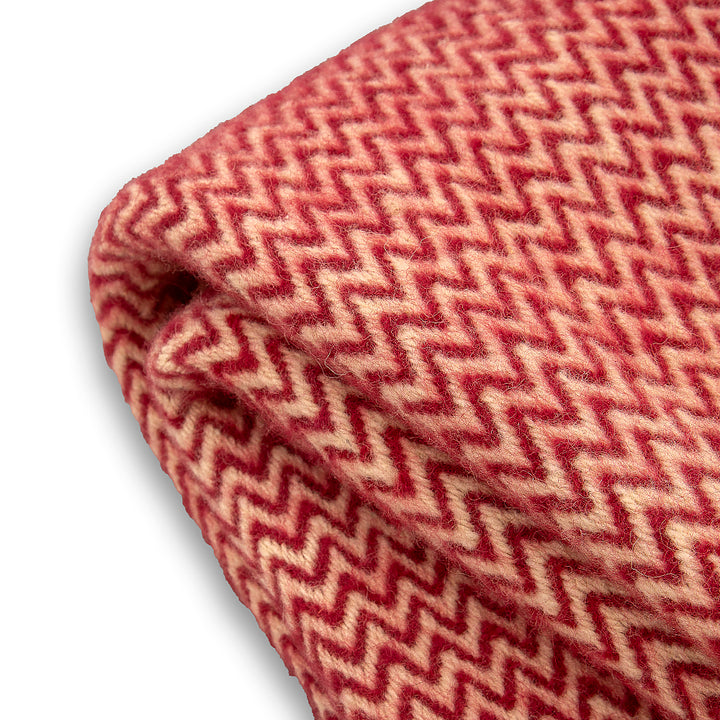 Wool bedspread Karandila XX burgundy