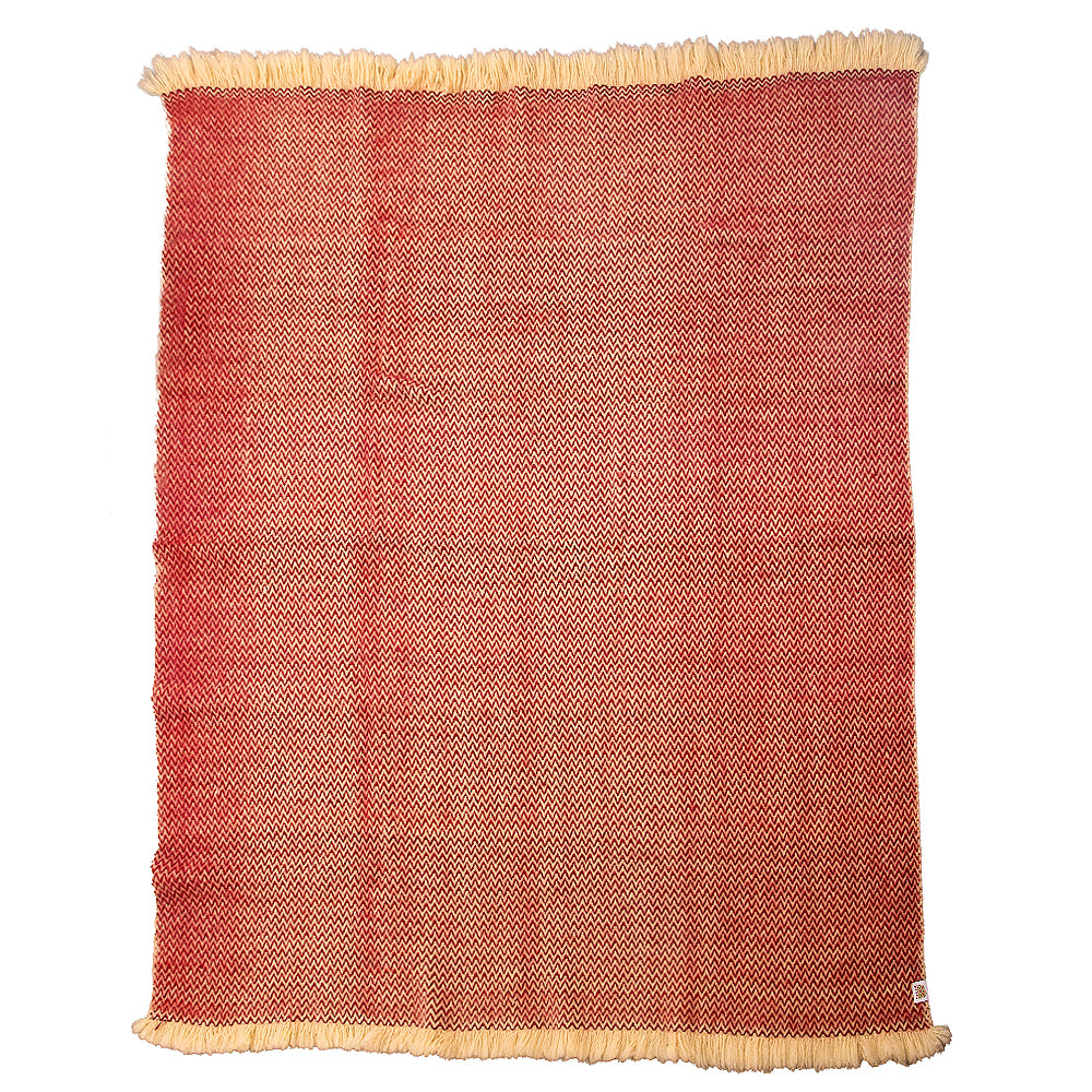 Wool bedspread Karandila XX burgundy