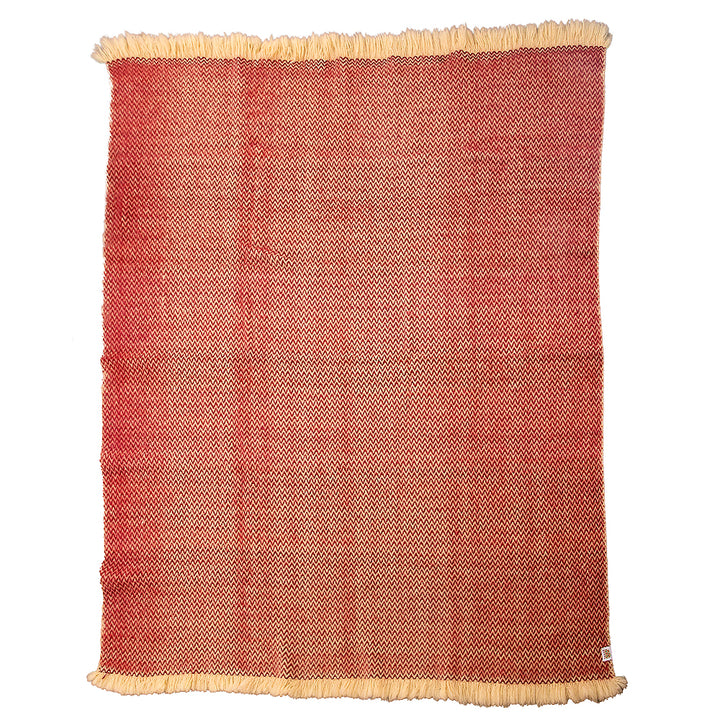 Wool bedspread Karandila XX burgundy