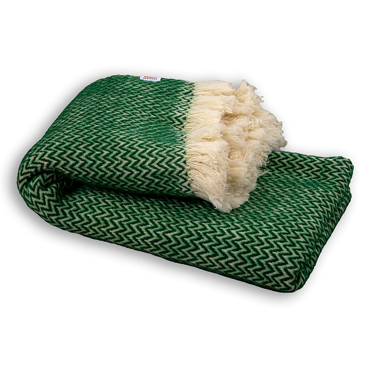 Wool blanket Marina merino - green
-Balkanova