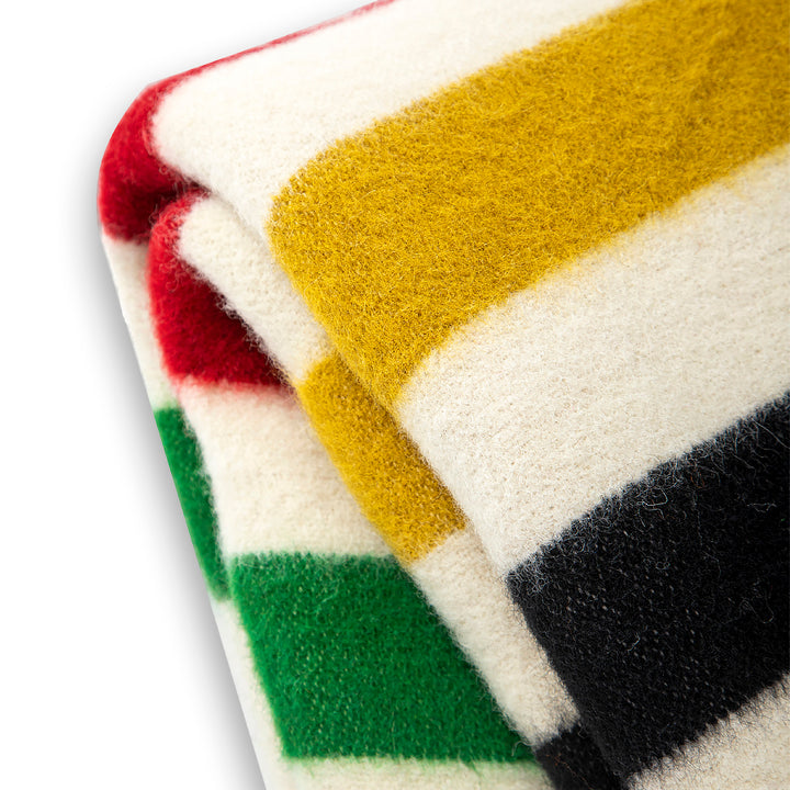 Dicke Wolldecke Rainbow I - iris LONG