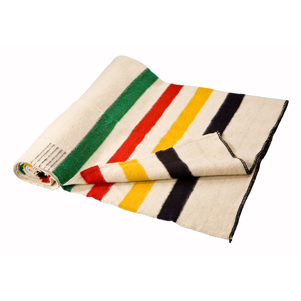 Thick wool blanket Rainbow I - rainbow-Balkanova