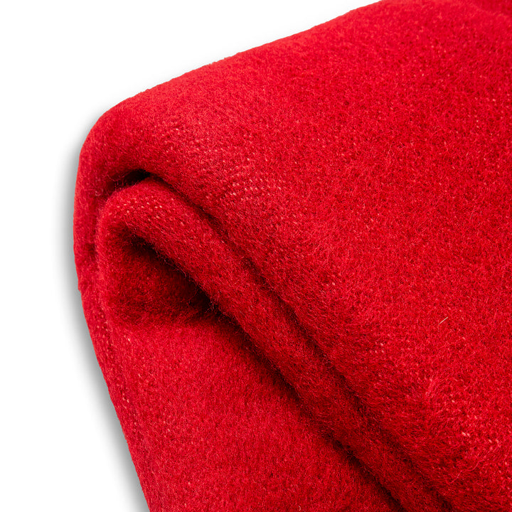 Dicke Wolldecke Rainbow IX - rot
