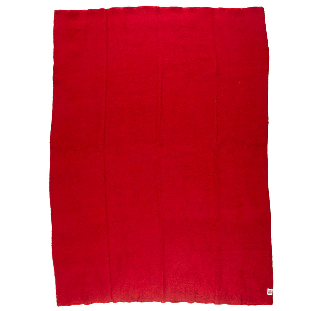 Dicke Wolldecke Rainbow IX - rot