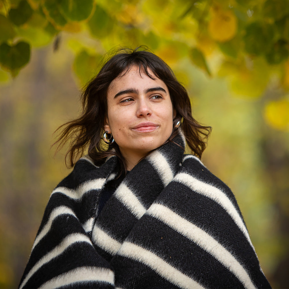 Παχιά μάλλινη κουβέρτα Rainbow I - ουράνιο τόξο