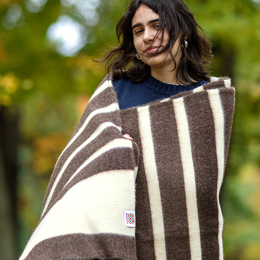 Παχιά μάλλινη κουβέρτα Rainbow I - ουράνιο τόξο