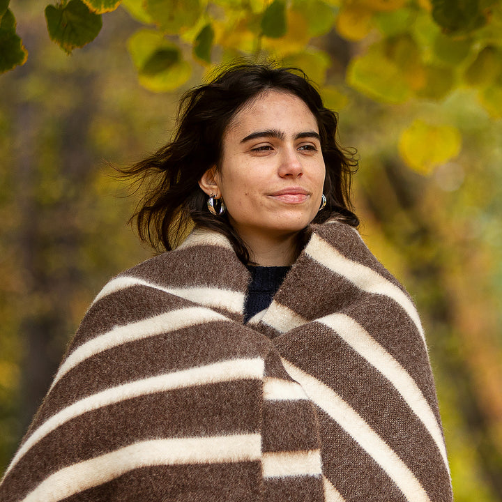 Παχιά μάλλινη κουβέρτα Rainbow I - ουράνιο τόξο