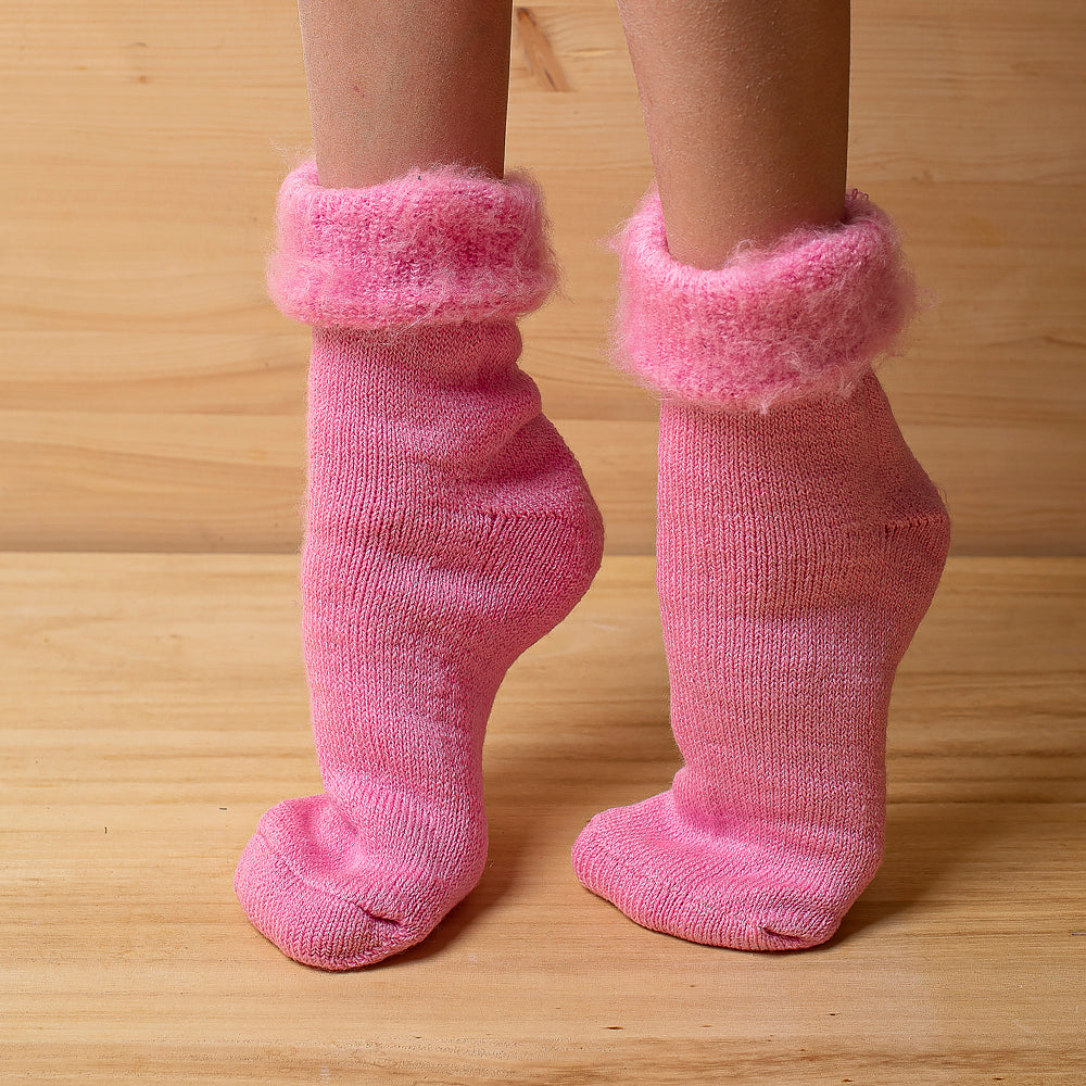 Wool socks ‘Shoshonky’ – pink-Balkanova