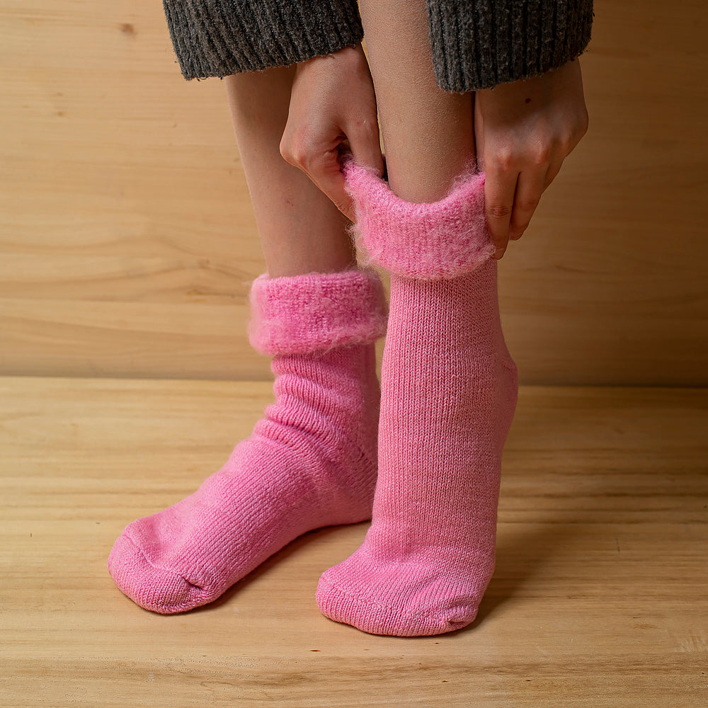 Wollsocken "Linsen" - rosa
