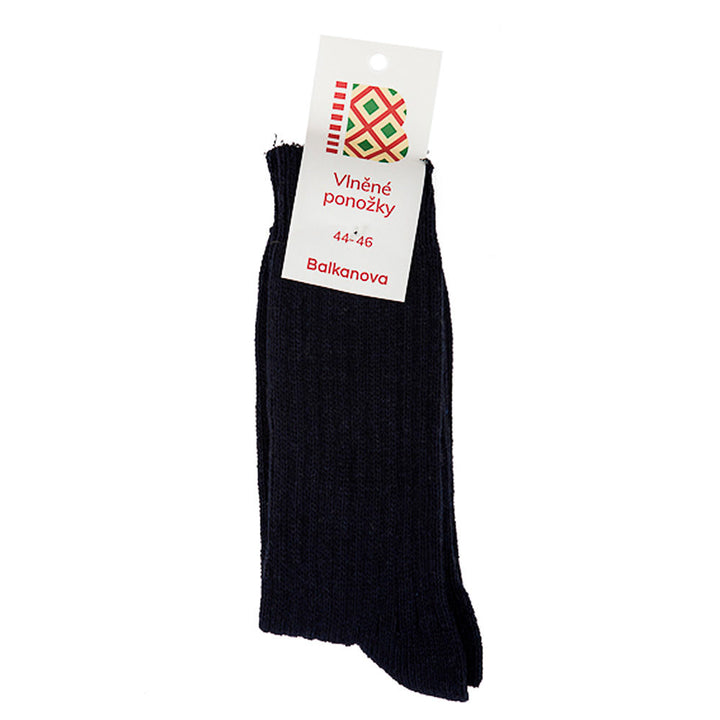 Klassische Wollsocken 100% Wolle, einfarbig gestrickt