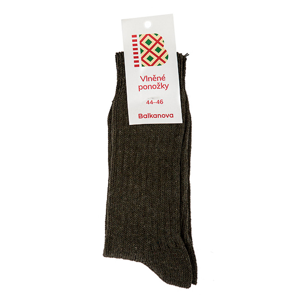 Klassische Wollsocken 100% Wolle, einfarbig gestrickt