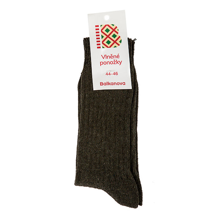 Klassische Wollsocken 100% Wolle, einfarbig gestrickt