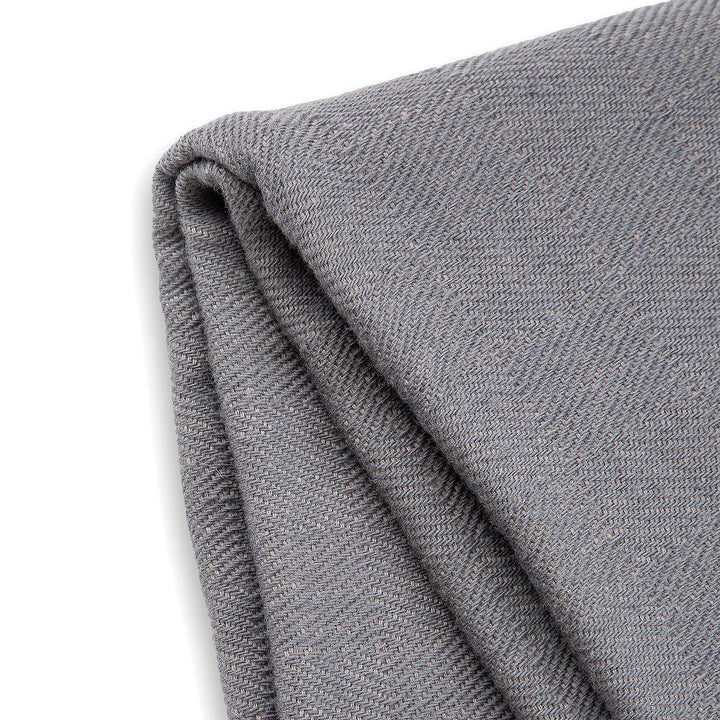Wool blanket Kostadina merino - dark grey