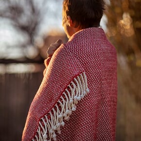 Marina Merino Wool Blanket – Red-Balkanova
